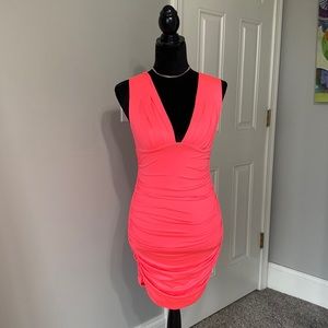 Pink bodycon dress